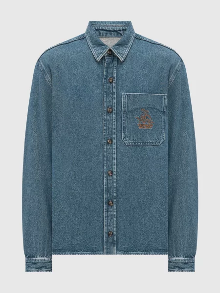 Рубашка Trussardi синяя