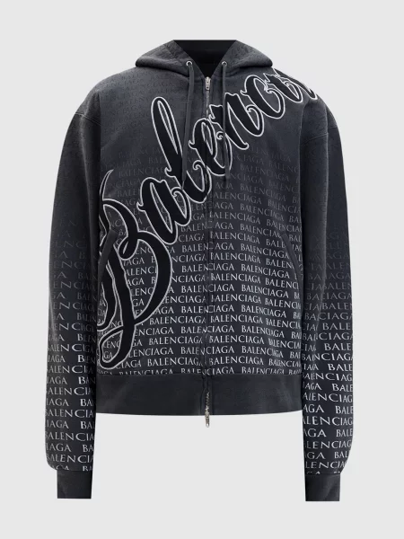Куртка Balenciaga с принтом серая