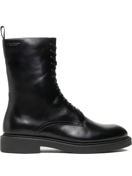 Botine Vagabond cu șireturi cu platformă din dantelă negru