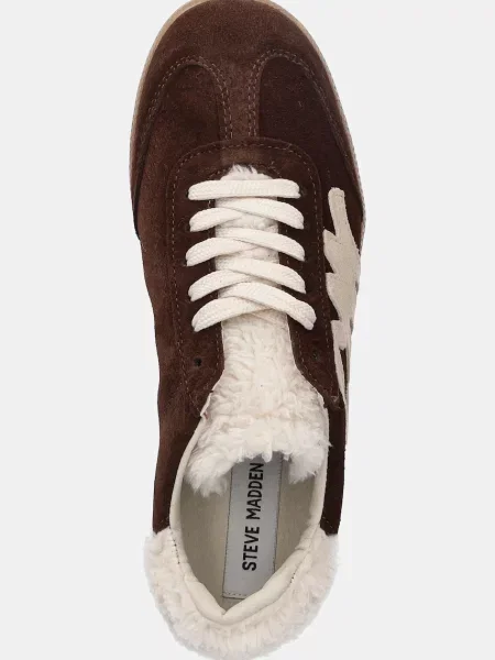 Замшевые кроссовки Steve Madden коричневые