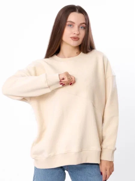 Світшот Носи своє молочний бавовна/віскоза