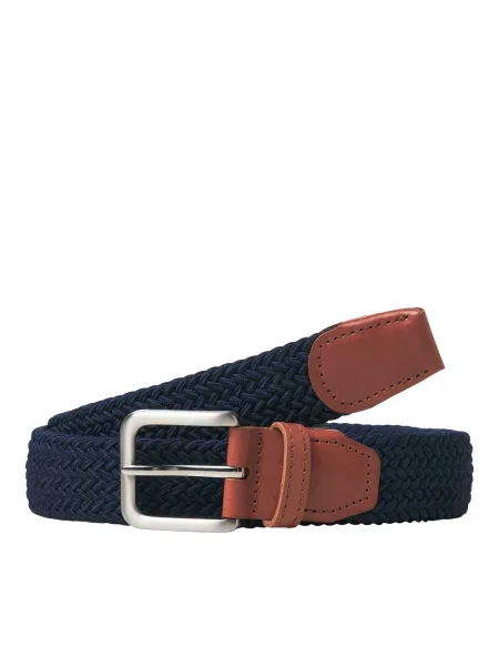 JACK & JONES Opasky / hnedá / strieborná modrá