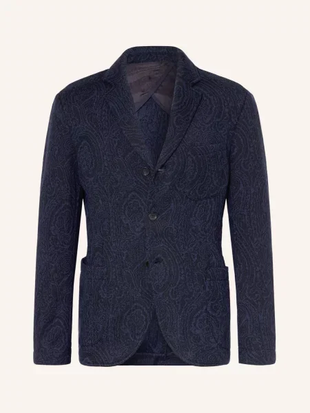 Etro Pletené Sako Regular Fit tmavě modrá