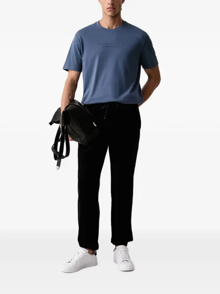 Tricou Armani Exchange cu autograf albastru