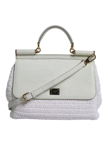 Torebka Dolce And Gabbana skórzana biała