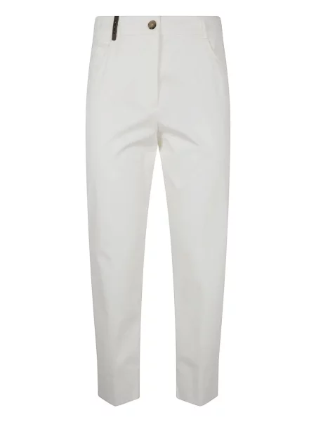 Pantaloni Peserico alb
