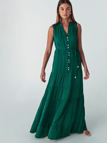 Willa Rochie tip bluză Nomie / închis verde