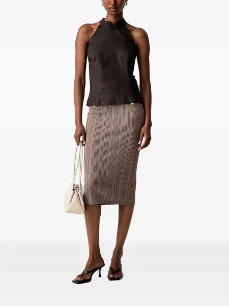 Fustă midi Guess tricotate