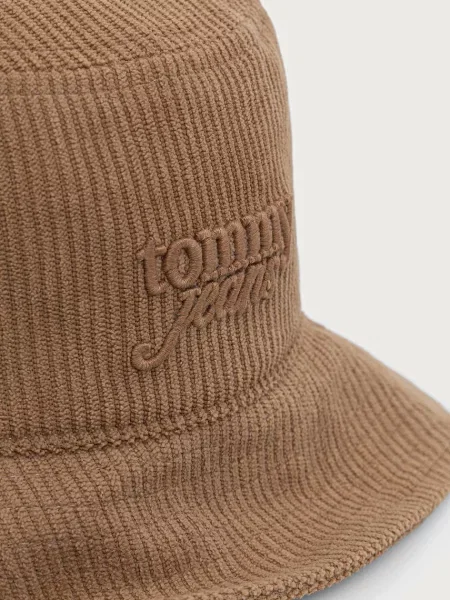 Tommy Jeans kapelusz bucket sztruksowy beżowy