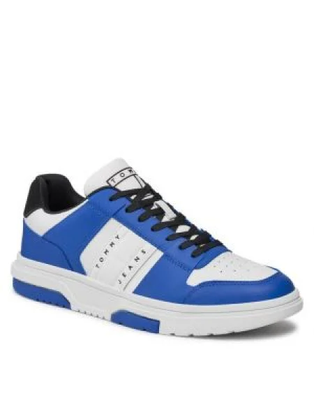 Teniși Tommy Jeans din piele negru