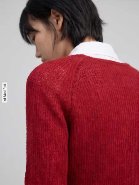 Sweter o kroju regular fit z dodatkiem wełny i moheru model SVELTO' Mm By Max Mara czerwony
