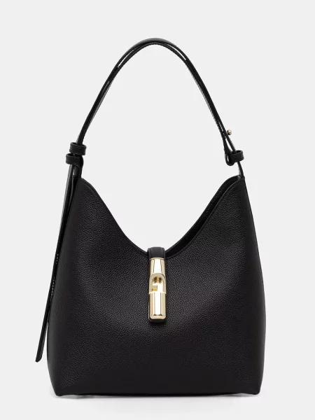 Geanta hobo Furla din piele negru