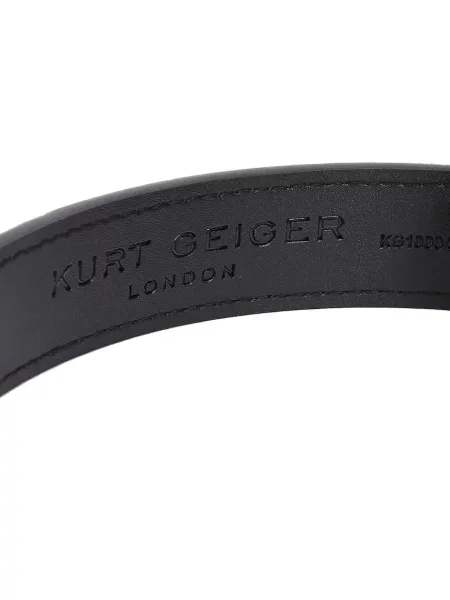 Кожаный ремень Kurt Geiger London с ремешками черный