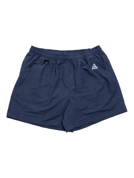 Pantaloni scurți Nike tricotate alergare cu broderie gri