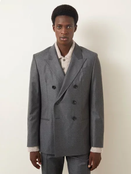Ami Paris Oblekové Sako Regular Fit anthracite
