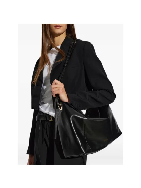 Torebka Furla skórzana czarna