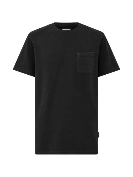 Tricou Philipp Plein cu decolteu rotund cu buzunare la piept negru