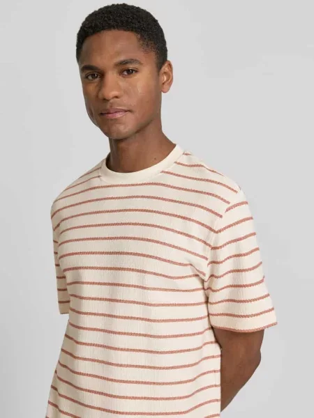 Damski t-shirt o kroju regular fit z mieszanka bawełny model DJANGO' Selected Homme