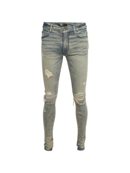 Blugi skinny Amiri zdrențuiți skinny fit albastru