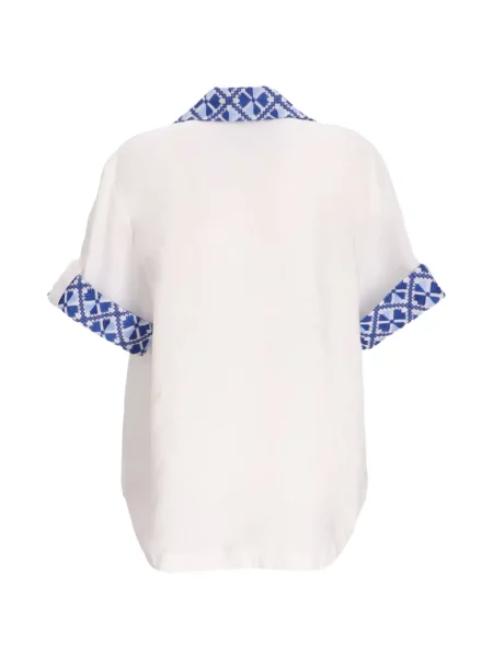 Rochie tip cămașă Greek Archaic Kori alb
