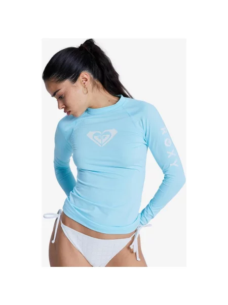 Koszulka Roxy Whole Hearted z długim rękawem błyszczący XS niebieski