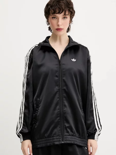 Adidas Originals bluza Satin Tt z aplikacją czarny