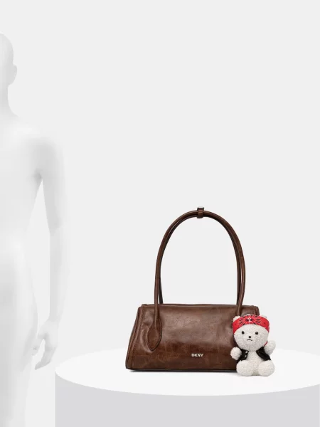 DKNY női műbőr táska barna