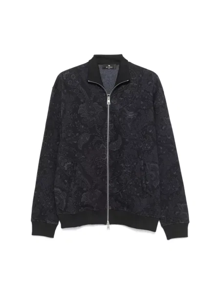Bluza Etro z nadrukiem z wzorem paisley casual szara