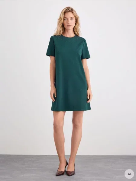 Mini suknelė Mohito žalia