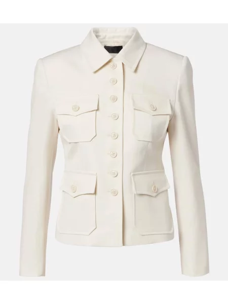 Geacă Nili Lotan de lână alb