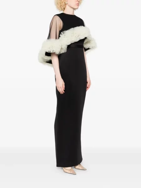 Sukienka Aavva z siateczką garniturowa czarna