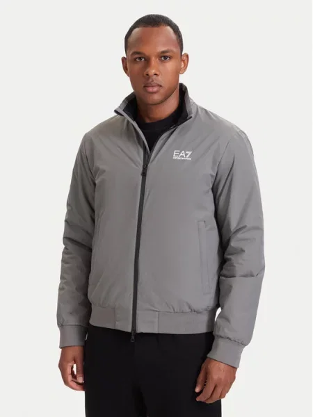 Bunda bomber Emporio Armani šedá