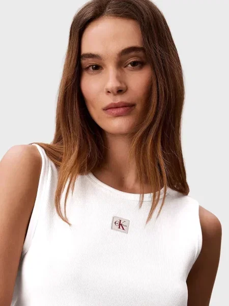 Детский топ Calvin Klein Jeans белый