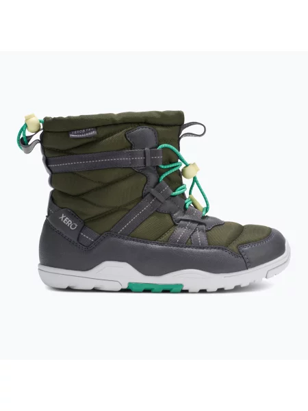 Gyerek barefoot cipők Xero Shoes Alpine Pull On army green. Méret: 32 EU zöld