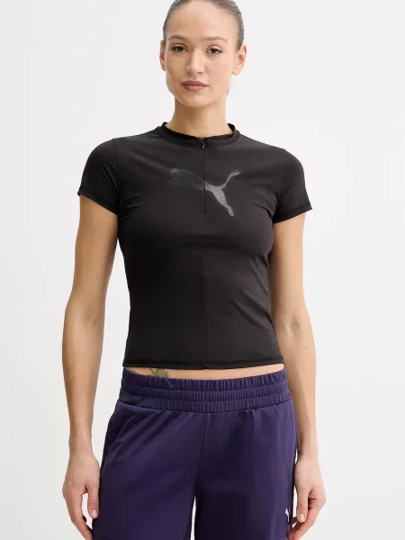 Puma Τοπ T-shirt γυναικείο γραφικό μαύρο