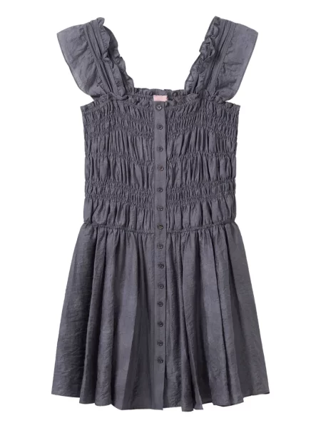 Rochie mini B+ab cu volane de costum gri