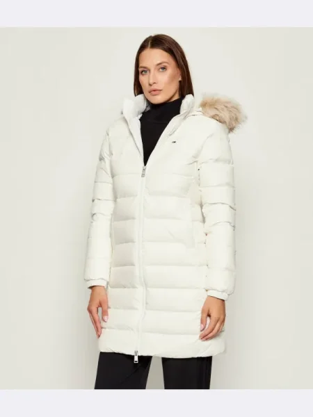 Tommy Jeans Geacă din puf Essential Écru alb