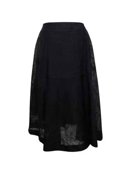 Fustă midi 3.1 Phillip Lim din organza negru