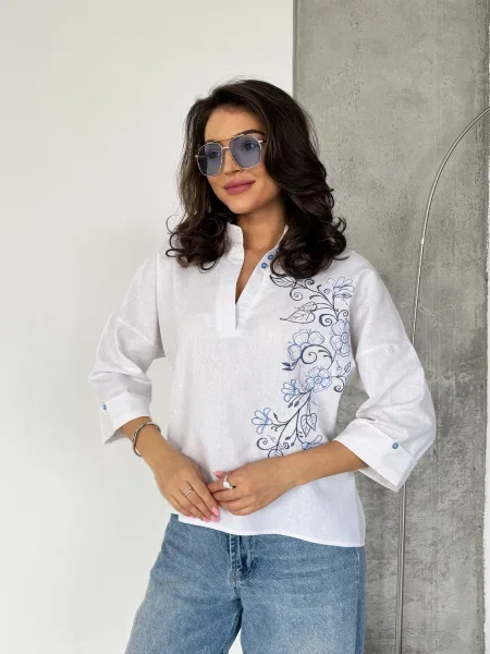 Лляна Блуза INNOE білий