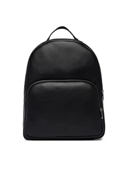 Σακίδιο Calvin Klein Webbing Strap Round Backpack μαύρο