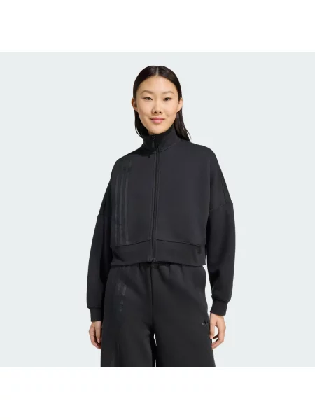 Bluza z suwakiem Off Placed z 3 paskami czarna