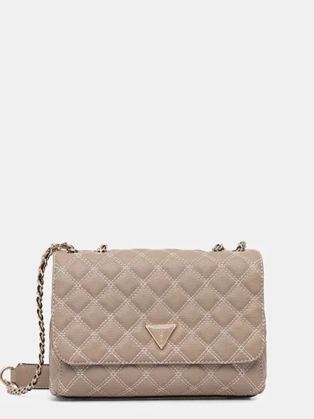 Τσάντα Guess GIULLY μπεζ