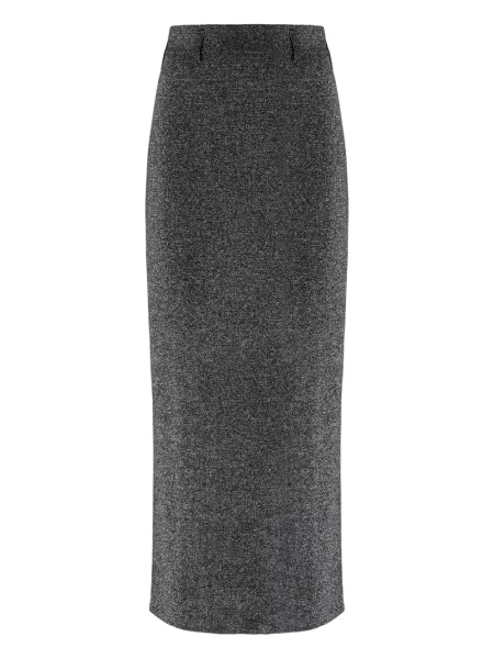 Fustă Missoni tricotate argintiu