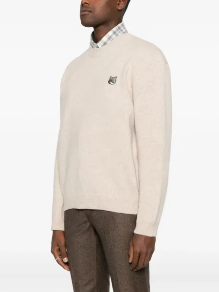 Пуловер Maison Kitsuné с кръгло деколте