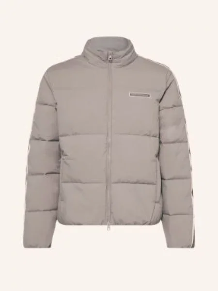 Emporio Armani Prošívaná Bunda světle šedá