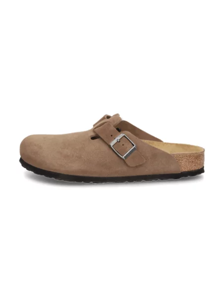 Semišové pantofle Birkenstock hnědé