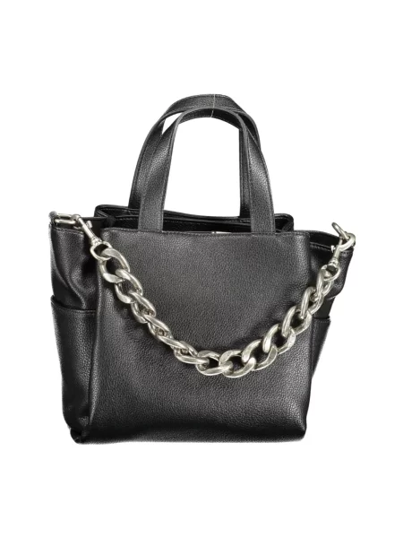 Lniana shopperka Byblos elegancka czarna