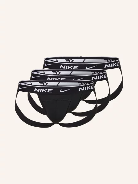 Nike Slipy Everday Cotton Stretch V Balení černá