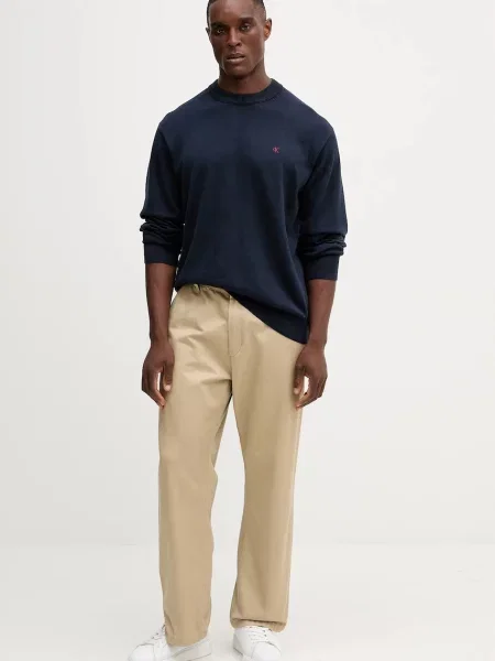 Calvin Klein Jeans Pulover Bleumarin albastru