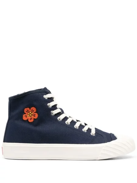 Sneakerși Kenzo cu model floral albastru